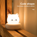 Gaeaspace  -  Cute Animal Night Light Novelty 3 Level Dimmable Nursery Nightlight USB Rechargeable Table Lamp for Breastfeeding Toddler Baby