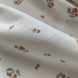 Gaeaspace  -  Korean floral princess curtains cotton and linen are opaque and people fall to the ground floating ruffled curtains