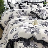 Gaeaspace  -  Bedding Set Ins High Beauty French Retro 4PCS Duvet Set Hepburn 3PCS Duvet Set Multifunctional Bedin Set For All Seasons