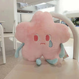 Gaeaspace  -  Kawaii Plush Sakura Flower Pillow Stuffed Soft Pink Cherry Blossom Throw Pillow Cushion Home Sofa Decoration Pillow