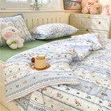 Gaeaspace  -  A-Class Lace Cartoon Knitted Cool Feeling Silk Summer Quilt Air Conditioning Cool Feeling Quilt Skin-friendly Napping Blankets