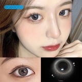 Gaeaspace  -  Fine flash gray Colored Contact Lenses soft for eyes small Beauty Pupil myopia prescription degree yearly natural new big