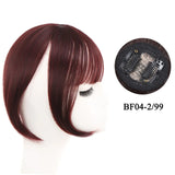 Gaeaspace  -  Synthetic Topper Hairpiece False Bang Clip-In Bangs Extension Natural Fake Fringe Invisible Clourse Hairpiece for Women