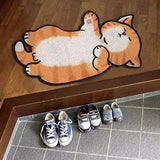 Gaeaspace  -  Cartoon Sand Scraping Dust Door Entrance Doormat Hallway Bath Non-slip Rug Dust Removal Carpet Wire Loop Footpad Doormat