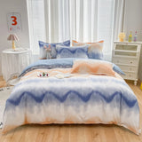 Gaeaspace  -  Bedding Set with Flowers, 100% Cotton, Skin Friendly, Breathable, Duvet Cover, 2Pcs Pillowcase,No Bed Sheet