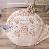 Gaeaspace  -  Round Living Room Carpets Cartoon Cute Bedroom Bedside Rugs Plush Computer Chair Children's Balcony Floor Mats Ковер 양탄자 Tapete