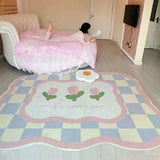 Gaeaspace  -  Decorative Home Carpet Large Area Colorful Living Room Flower Thickened Decoration Rug Non-slip Washable Floor Mat