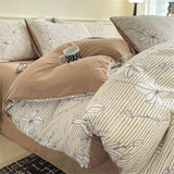 Gaeaspace  -  Jacquard Bedding Set Light Luxury Duvet Cover Pillowcase and Bedsheet Bed Linen Set Comforter Queen Bedroom Decor Home Textiles