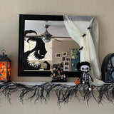 Gaeaspace  -  1~10PCS Halloween Giant Ghost Shadow Window Sticker Witch Death Bat Skeleton Helloween Party Decor Electrostatic Sticker Window