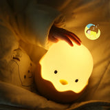 Gaeaspace  -  Eggshell Chicken Night Light Cartoon LED Light Bedroom Children Touch Adjustable Light Rechargeable Warm Light Atmosphere Light