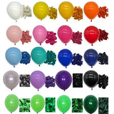 Gaeaspace  -  Bulk Latex Balloons 100-200pcs/Set 5 10 12 Inch Sell Light Dark Green Purple Red Black White Orange Blue Pink Ballons Decoration