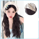 Gaeaspace  -  Curly Hair Wigs for Woman Long Wavy  Synthetic Hair for Daily Use 가발모자  Wig Cap ウィッグ Natural Free Wigs