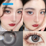 Gaeaspace  -  Fine flash gray Colored Contact Lenses soft for eyes small Beauty Pupil myopia prescription degree yearly natural new big