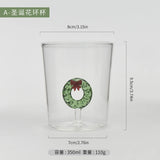 Gaeaspace  -  1 PC 3D Glass Cup 3500ml Christmas Theme Animal Inside Glass Christmas Drinking Glasses Cartoon Animal Shape Glass Coffee Mug