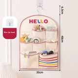 Gaeaspace  -  Wall Closet Hanging Storage Organizer with 7 Pockets Hanging Pocket Pantry Organizer for Bedroom Closet Shelves with Hook