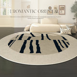 Gaeaspace  -  French Style Living Room Decoration Carpet Retro Round Rugs for Bedroom Large Area Thickened Carpets Lounge Rug Chair Floor Mat