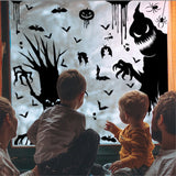 Gaeaspace  -  Halloween Giant Ghost Monster Ghost Shadow Window Sticker Witch Death Bat Skeleton Helloween Party Decor Electrostatic Sticker