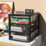 Gaeaspace  -  2/3 Layers Pen Holder Drawer Organizers Large Capacity Desk Organizer Stationery Office Organizing Plastic Boxes Accessories