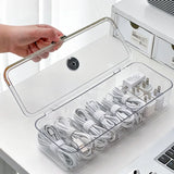 Gaeaspace  -  Multifunctional Data Cable Management Storage Organizer Box for Chargers Cables Desktop Wire Cable Organization Hidden Wire Box