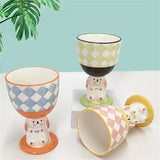 Gaeaspace  -  Heal The Rabbit Cartoon Goblet Cute Hand-painted Three-dimensional Hand Pinch Mugs Irregular Large Capacity Coffee Cups