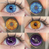 Gaeaspace  -  Cosplay Anime Eyes Lenses for Eyes Makeup Ccrazy Halloween Beauty Contact Lenses Eye Cosmetic Color Lens Eyes