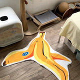 Gaeaspace  -  Irregular Bedroom Decor Banana Carpet Creative Cute Carpets for Living Room Fluffy Soft Bedside Rug Home thicken Plush floor Mat