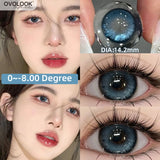 Gaeaspace  -  1 Pair/2pcs 10 Colors Contact Lenses for Eyes Fashion Pupils Myopia Eye Color Lenses Blue Green Brown Prescription Lens