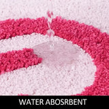 Gaeaspace  -  Pink Get Naked Tufted Rug Bathroom Rug Cute Bathtub Mat Entrance Doormat Living Room Apartment Decor Soft Tufted Carpet