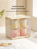 Gaeaspace  -  Dustproof Cup Storage Rack, Acrylic Holder, Water Cup, Tea Cup Display Rack, Desktop Cup Storage Box