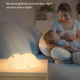 Gaeaspace  -  Cute Silicone Night Lamp Lying Flat Bear Desktop Decorative Light Indoor Creative Atmosphere Lamp Baby Night Lamp Children Gift