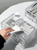 Gaeaspace  -  Student Desk Stationery Storage Box Large Capacity Pen Pencil Holder Multi-functional Drawer Stationery Organizer