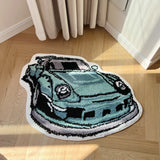 Gaeaspace  -  Enthusiast Racing Car Shaped Tufting Rug Soft Tufted An-slip Floormat Sofa Feet Mat Carpet Entrance Doormats Absorbent