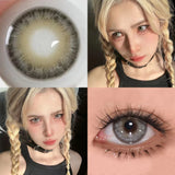 Gaeaspace  -  Christmas tree  Colored Contact Lenses for Eyes Natural Yearly Contact Lens Big Beauty Pupil Degrees Prescription Myopia