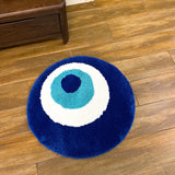 Gaeaspace  -  Fluffy Evil Eye Circle Rug Carpet Plush Comfortable Handmade Bedroom Ultra Soft and Fluffy High Quality for Halloween