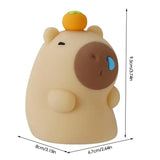 Gaeaspace  -  5Style Capybara Silicone Lamp Cute Animal Night Light Christmas Birthday Gift Recharging Warm Room Decoration Soft Safe Light