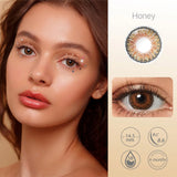 Gaeaspace -  3 Tone Colored Contacts for Eyes Color Contact Lenses Brown Contact Lens Beauty Pupilentes Cosmetic Eye Contacts Lens