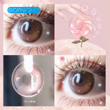 Gaeaspace  -  Star Moon gradien pink Colored Contact Lenses soft for eyes small Beauty Pupil myopia prescription degree yearly natural new big