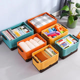 Gaeaspace  -  Large Capacity Foldable Storage Box With Lid Multifunction Organizer Toy Box Student Dormitory Storage Box Plastic Tool Box