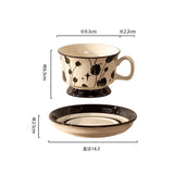 Gaeaspace  -  200ML European ceramic coffee cup mug premium sense hand-painted cup exquisite afternoon tea latte coffee mug birthday gift mug