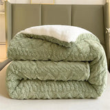 Gaeaspace  -  New Super Thick Winter Warm Blanket for Bed Artificial Lamb Cashmere Weighted Blankets Soft Comfortable Warmth Quilt Comforter