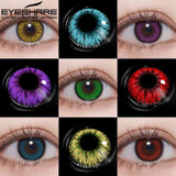 Gaeaspace  -  1Pair Cosplay Color Contact Lenses for Eyes Halloween Beauty Makeup Yearly Contacts Lenses Eye Cosmetic Color Lens Eyes