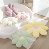 Gaeaspace  -  Cute Flower Throw Pillow Lifelike Daisy Flower Plush Toy Stuffed Plant Flower Fluffy Home Sofa Decor Baby Kids Mat