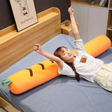 Gaeaspace  -  Cartoon Fruit Long Sleep Support Pillow Simulation Vegetable Carrot Plush Toys Doll Pregnant Body Neck Pillow Soft Cushion Gift