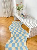 Gaeaspace  -  Irregular Checkerboard Bedroom Rug Modern Fashion Classic Lattice Living Room Polyester Carpet Cute Girly IG Decoration Home Mat