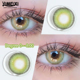 Gaeaspace  -  2pcs Korea Natural Colored Contacts Lenses Prescription Myopia Lenses Beautful Pupils Student Colored Cosmetics New