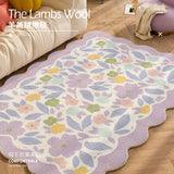 Gaeaspace  -  Pastoral Style Bedroom Decor Plush Carpet Irregular Carpets for Living Room Fluffy Soft Children's Rug Home High-end Floor Mat