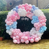 Gaeaspace  -  Pastel Pink Blue Balloons Arch Garland Kit Boys Girls Gender Reveal Baby Shower Ballon Decorations Birthday Party Decor Globos