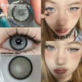 Gaeaspace  -  1 Pair Natural Colored Contact Lenses for Eyes New Contact Lenses Blue Colorful Lenses Gray Contacts Beauty Makeup Lens