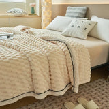 Gaeaspace  -  Coral Velvet Autumn Winter Blanket Sofa Air Conditioning Single Double Soft Flannel Fleece Blankets for Warm Sleeping Quilt