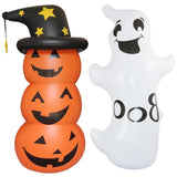 Gaeaspace  -  Halloween Standing Inflatable Pumpkin Windproof Stacked Pumpkins Festival Theme Party House Outdoor Courtyard Tumbler Toy Props